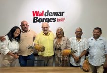 Waldemar Borges recebe vereadores de Pombos e reforça base política para 2026